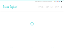 Tablet Screenshot of donnaraphael.com